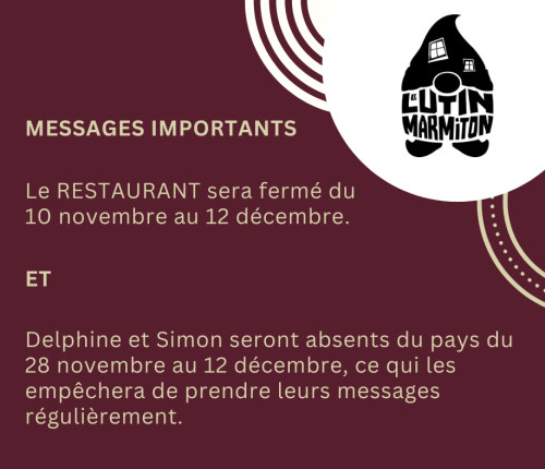 Message fermeture